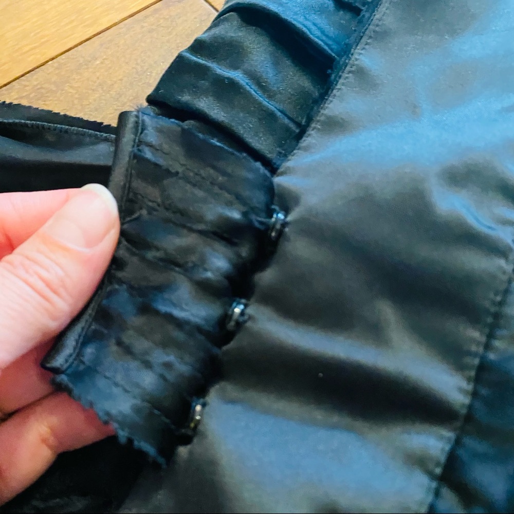 DOLCE & GABBANA Black Pleated Silk Dress With Bow - Picture 14 of 14